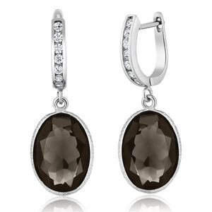 18k Chocolate Diamond Earrings